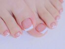 ¥9480 フレンチ フットネイル