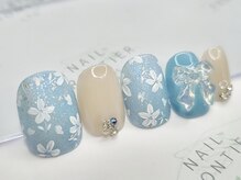 ネイルフロンティア 吉祥寺(NAIL FRONTIER)/スプリングフラワー1198０円
