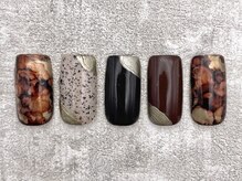 テンプテーション ネイル スタジオ(Temptation nail studio)/定額／こっくりブラウン