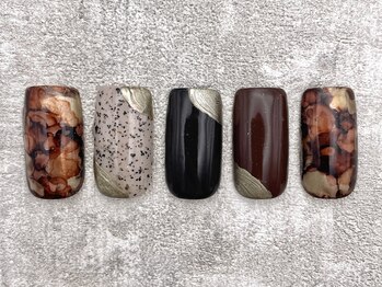 テンプテーション ネイル スタジオ(Temptation nail studio)/定額／こっくりブラウン