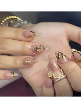 ヘブン ネイル 鶯谷(HEAVEN Nail)/ゴールドウェーブ