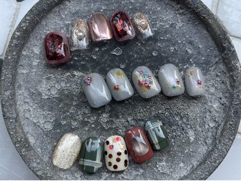 チェスナッツ 銀座(CHESTNUTS Nail&Eyelash)の写真/【キャンペーンデザイン¥11000】ニュアンスデザイン/カラー/パーツが豊富♪毎月変わるキャンペーンネイル◎