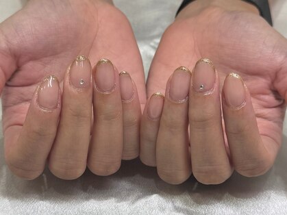 Blanc.Nail【マグネット/ワンカラー/フレンチ/パラジェル】の写真