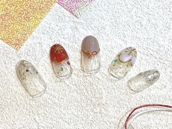 ハーフバックス 堀之内店/和ネイル