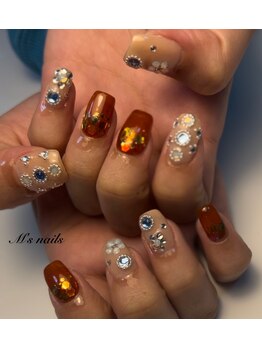 エムズネイル サベージ(M's nails Savage)/ビジューネイル☆