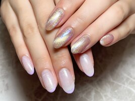 アシメデザインネイル