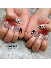 シンプリー 西荻窪店(Simpliee)/デザイン　レオパードネイル　