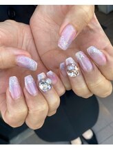 トータルサロン 白べぇーっ プラス/☆大人梅雨ネイル☆