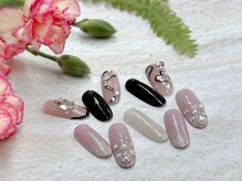 ネイルサロン ジェイ(Nail Salon J)/ギラギラストーンパールネイル