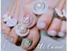 【親指だけ可愛くしたい!!】フット親指2本アート！！￥7700