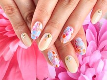 クリスタルネイル ボンベルタ橘店(CRYSTAL NAIL)/フラワーネイル