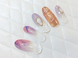 ニュアンス×パープルピンク