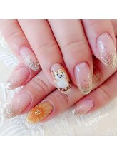 リッシュ ドゥ(RICHE deux)/ひまわり×愛犬ネイル