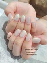 プライベート ネイルサロン マーマ(murmur)/オーロラミラーネイル