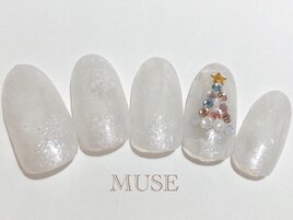 大人クリスマスツリー冬雪結晶