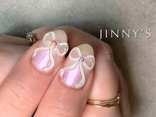 ジニーズ(JINNY'S)/【ハンド】ぷっくりリボンネイル
