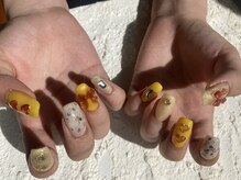 コーシェリ(koselig)/秋のリボンネイル