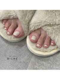 秋色クリームホワイトネイル♪