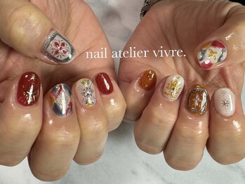 ヴィーヴル(vivre.)/手書き/ジュエリー/モロッカン