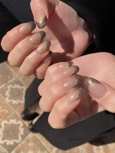 サフィールネイルサフィールネイル(Saphir nail)/キラキラフレンチネイル