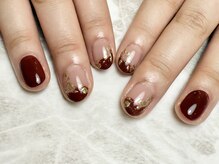 マニ ネイル ケア 京都店(mani nail CARE)/ボルドーフレンチ