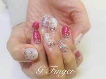 ジーフィンガー 大井町店(G Finger)/ストーンキラキラ埋め込みネイル