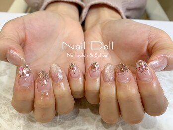 ネイルドール(Nail Doll)/マグネット×ピンクラメ