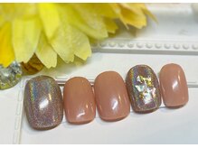 ネイルアンドアイラッシュ ブレス エスパル山形本店(BLESS)/オーロラミラーアートネイル