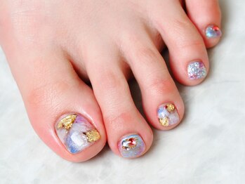 ネイルサロン ソウ 京橋店(Nail Salon Sou)/大理石風ネイル☆FOOT
