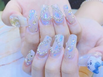 ネイルサロン ジェイ(Nail Salon J)/長さ出しハート付け放題ネイル