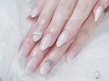 アネラ ネイルズ(Anela_nails)/ワンカラー+ワンホンパーツ