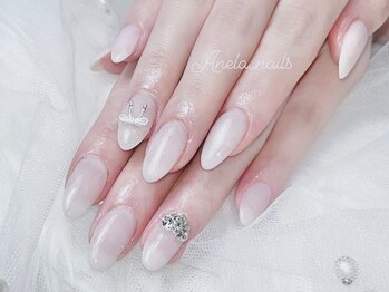アネラ ネイルズ(Anela_nails)/ワンカラー+ワンホンパーツ
