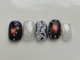 ネイビー夏ニュアンス10140円