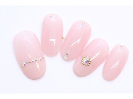 シンプルオーロラストーンネイル