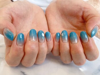 パールビューティーラッシュアンドネイル(Pearl Beauty Lash nail)/ブルーグラデーション