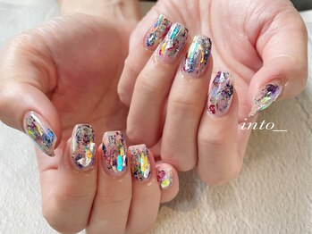 ネイルサロン イントゥ(into_)/ホロ　ラメ　フィルム