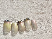 ルークネイル 恵比寿店(LUKE NAIL)/マグネットビジューネイル　春