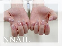エヌ ネイル(N NAIL)/ガラスフレンチデザイン