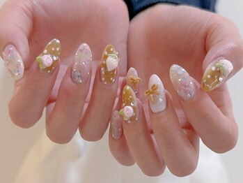 ヘネシー 仙台店(HENECY)の写真/とにかく可愛い韓国&ワンホンパーツを多数ご用意♪理想通りのデザインを叶える持込みコースもご用意◎