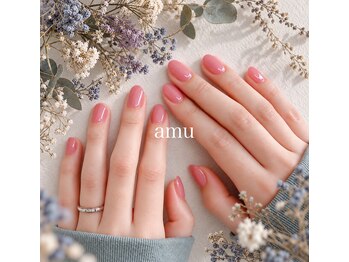 アミュー(amu)の写真/指先を美しく魅せる*ワンカラーネイル