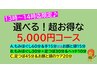【13時～14時迄限定のタイムセール♪】超お得な選べるコース 5,000円