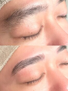 ハク ハナレ(HAKU)の写真/【最先端☆HBL×美眉wax】お悩みに合わせた施術・眉デザインをご提案♪個室もあるのでお子様連れや男性も◎