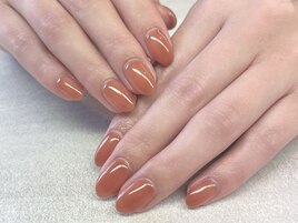 シアーオレンジネイル