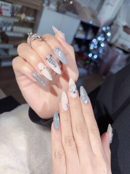 10本チップ長さ出し＋アート付き