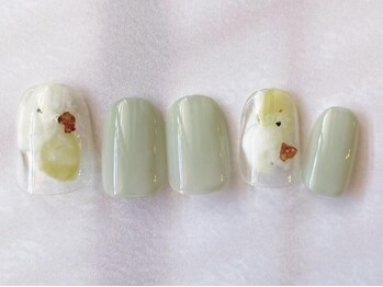 アイネイルズ 梅田店(I nails)/ピスタチオニュアンス¥7700