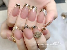 トゥーシェネイルズ 岡山駅前店(Touche’nails)/ガラスフレンチ