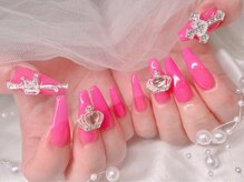 ジョアアンジェ 福島店(joieange)/ピンクネイル　パーツネイル