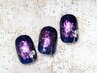 ちょいたしB【ちょっと華やかめなデザインから選べるストーンアート】¥6,400