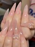 新規様ロングスカルプネイル♪海外ネイル♪ギャルネイル