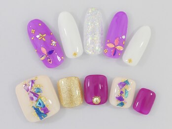ネイルプラザ 河原町OPA店(NAIL PLAZA)/大人気☆パープルデザイン
